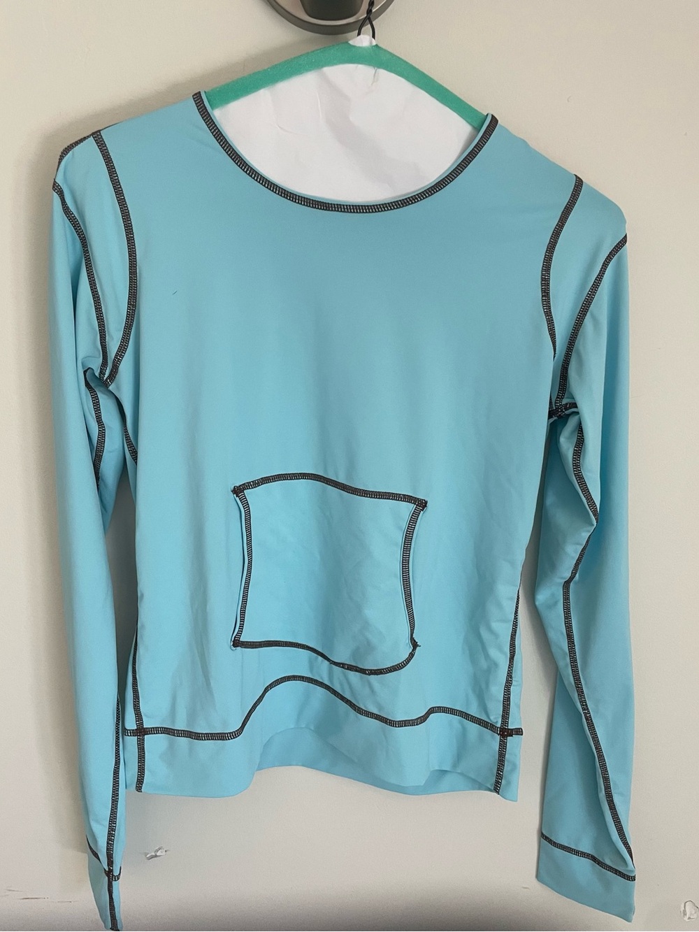 Athleta Light Blue Long-Sleeve Sun Guard Swim Top - Picture 1 of 3